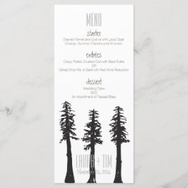 Menu Árvores Sequoias de Casamento