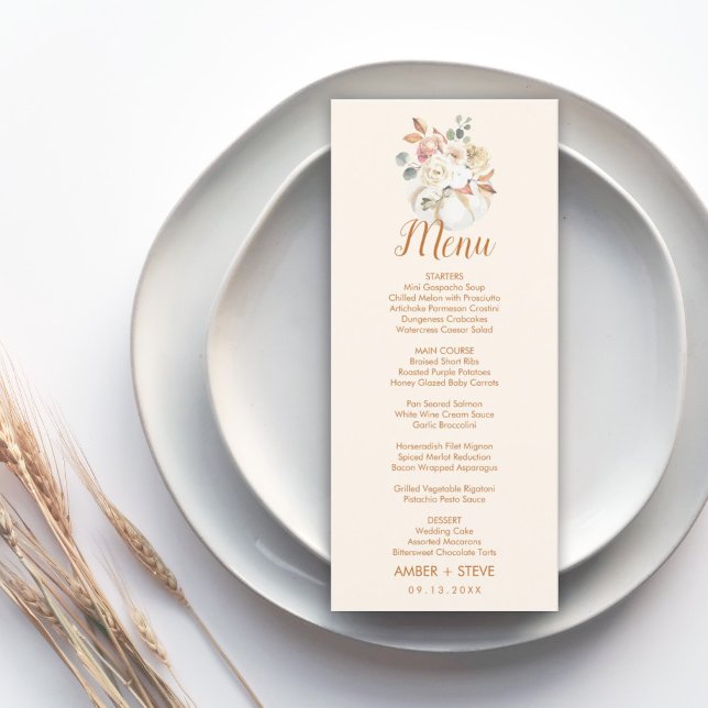 Menu Autumn Wedding (Criador carregado)