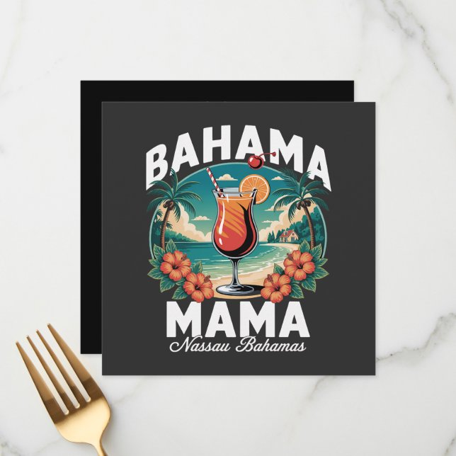 Menu Bahama Mama Nassau (Frente/Verso In Situ)