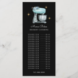 Menu Baker Pastelaria Cozedoras Utensílios Aquecedores