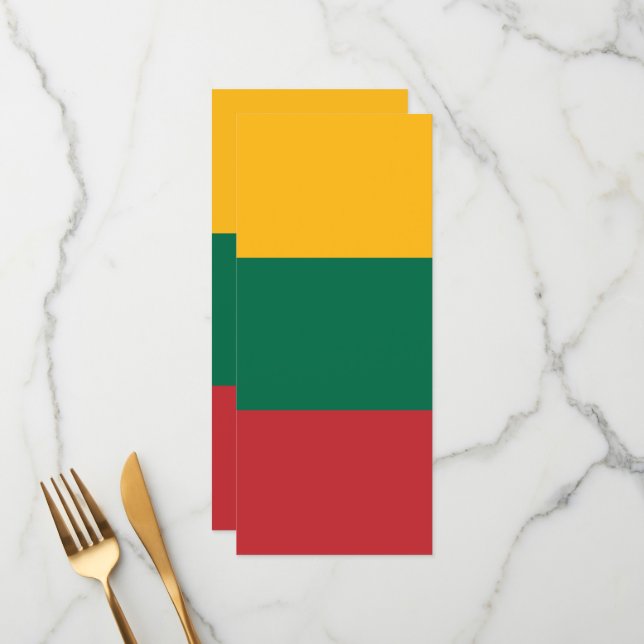 Menu Bandeira da Lituânia (Frente/Verso In Situ)