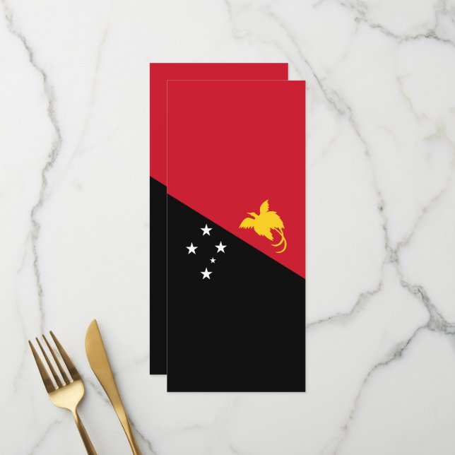 Menu bandeira da Papua-Nova Guiné (Frente/Verso In Situ)