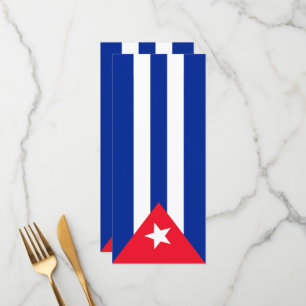 Menu Bandeira de Cuba