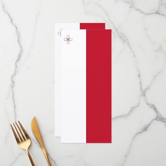 Menu Bandeira de Malta (Frente/Verso In Situ)