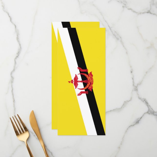 Menu Bandeira do Brunei (Frente/Verso In Situ)