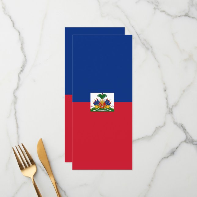 Menu Bandeira do Haiti (Frente/Verso In Situ)