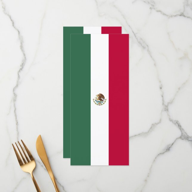 Menu Bandeira do México (Frente/Verso In Situ)