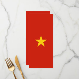 Menu bandeira do Vietname