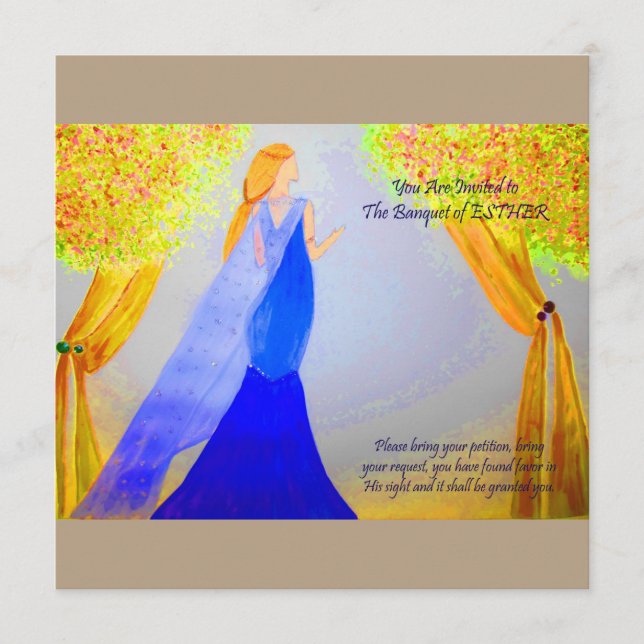 Menu Banquete de Esther (Frente)