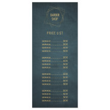 Barbershop elegante de ouro e marinhos