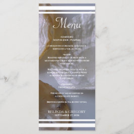 Menu Beach Clams Wedding