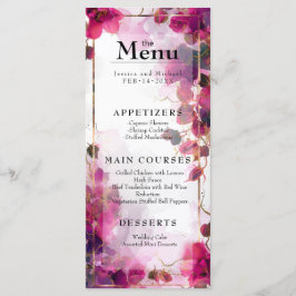 Menu & Beber Encantamento Fuchsia: Cores d'água