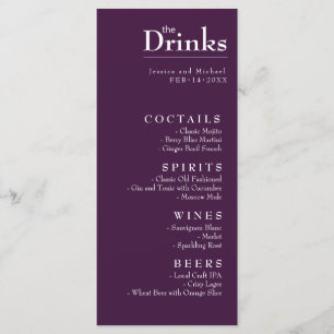 Menu Beber Encantamento Fuchsia: Cores d'água