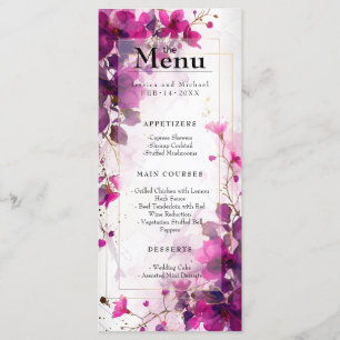 Menu & Beber Encantamento Fuchsia: Cores d'água