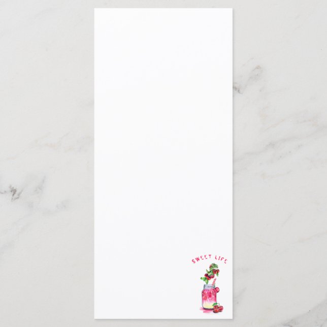 Menu Bebida Legal com suco doce fresco - Festa de Verão (Verso)