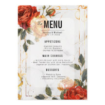 Menu + Bebidas Marble Dreams Orange Rosa