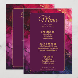MENU + BEBIDAS Mármore Celestial Elegância
