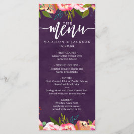 Menu Blooming Chic Color Editable