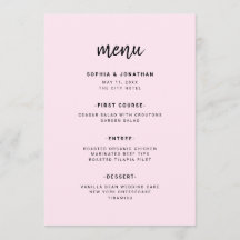 Blush de Script Minimalista Moderno | Casamento