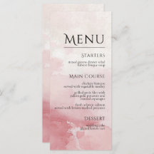 Blush Pink Watercolor Wash Wedding