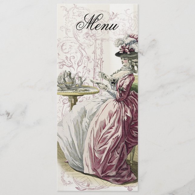 Menu Boa tarde, Chá! Menu, em Linen (Frente)