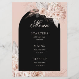 Menu Boho