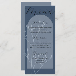 Menu Boho Arch Blue Foliage