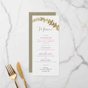 Menu Boho Clássico Boho Boho Dourado Casamento Elegante
