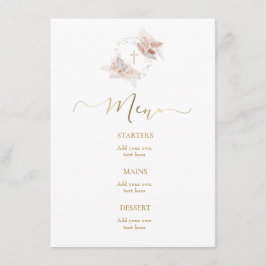 menu boho design