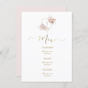 menu boho design