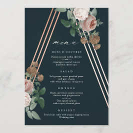 Menu Boho Floral Wedding