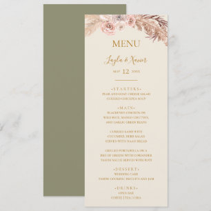 Menu Boho Tropical Botânica Janto Casamento Verde