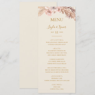 Menu Boho Tropical Botânica   Janto de Casamento de Ma
