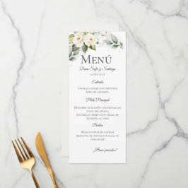 Menu Boho Wedding Espanhol