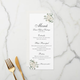 Menu Boho Wedding Espanhol