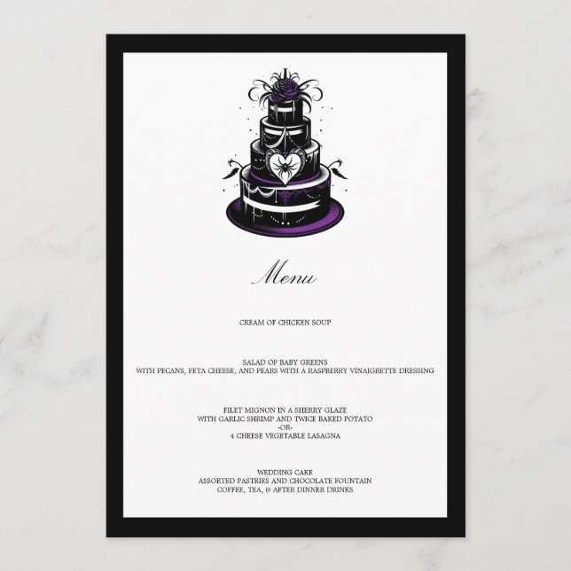 Menu Bolo de Aranha (Frente)