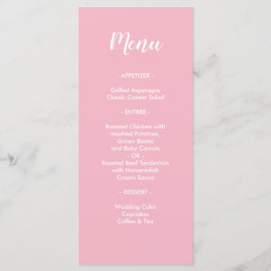 Menu Bonito significado ao comensal de casamento do