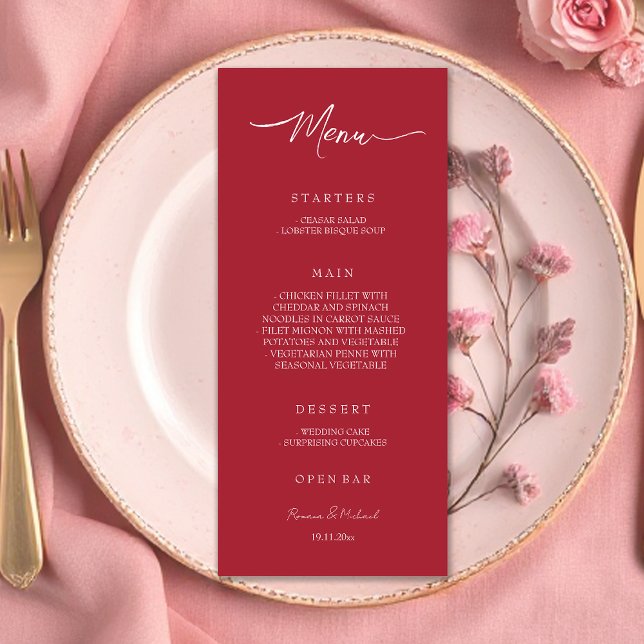 Menu Borgonha Elegante (Criador carregado)