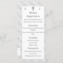 Branco Lace Católico Monograma