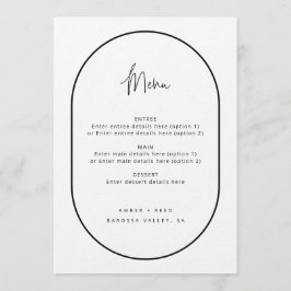 Menu Branco Preto Mínimo de Script de Arch Duplo