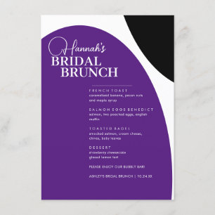 Menu Bridal Mínima de Script Roxo
