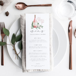 Menu Brinde ao Amor Evento de Casamento com Tema de Vin