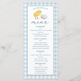 Menu Brunch de Páscoa com Ovos Pastéis e Pintinho em Xa