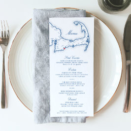 Menu Cabo Cod Destino Marinho Azul
