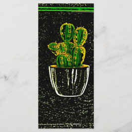 Menu Cacto desenhado