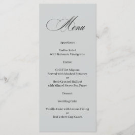 Menu Caligrafia