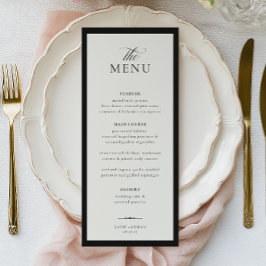 Menu CALIGRAFIA MAJESTOSA Casamento