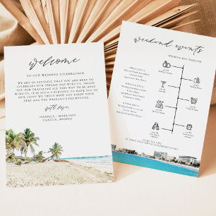 Menu CANCUN México Destino - Linha do tempo de boas-vin
