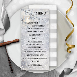 Menu Candle Lit Lanterna Nascendo Neve Nascença