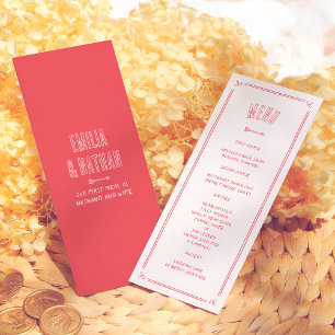 Menu Caprichoso Cupido Desenhado à Mão Enamorado Casame